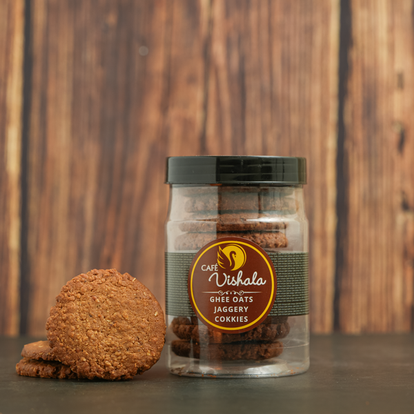 Ghee Oats Jaggery Cookies (250g)