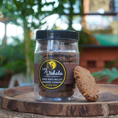 Ghee Oats Millet Jaggery Cookies (250g)